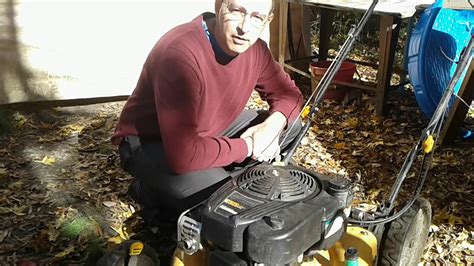 lawn mower hitting rock